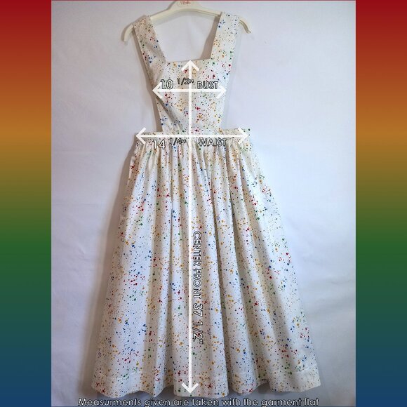 Handmade A-line Midi Pinafore Apron Pullover Jumper Butterick Pattern 6671 - Picture 12 of 13